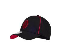 A.C. Milan Cappello King con Visiera Gorra clásica de Verano con Logotipo Oficial, Hombre, Ajustable, Negro, Talla única Unisex Adulto
