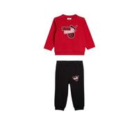 A.C. Milan Kit Felpa con Cappuccio E Pantaloni Neonato Juego de 2 Piezas con Logotipo Puma, Producto Oficial, Rojo, 3 Mes Unisex bebé