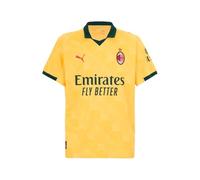A.C. Milan Maglia Gara Third, Temporada 2025/2026, Camiseta de fútbol, Producto Oficial, Amarillo, S Unisex Adulto