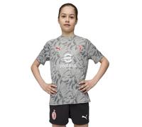 A.C. Milan Maglia Prematch Bambino Camiseta de competición prepartida, Temporada 2025/2026, Producto Oficial Unisex niños