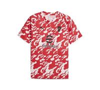 A.C. Milan Maglia Prematch Camiseta de competición prepartida, Temporada 2025/2026, Producto Oficial, Color Blanco, XL Unisex Adulto