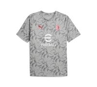 A.C. Milan Maglia Prematch Camiseta de competición prepartida, Temporada 2025/2026, Producto Oficial, Gris, XXL Unisex Adulto