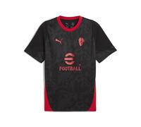 A.C. Milan Maglia Training Camiseta de competición de Entrenamiento, Temporada 2025/2026, Producto Oficial, Negro, L Unisex Adulto