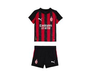 A.C. Milan Minikit de competición Home, Temporada 2025/2026, Juego de Camiseta y Pantalones Cortos de fútbol, Producto Oficial, niño, 4 años