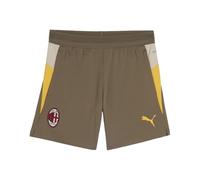 A.C. Milan - Pantalones Cortos de Entrenamiento con Bolsillos para niño, Pantalones Cortos de competición de Entrenamiento, Temporada 2025/2026, Producto Oficial, niño, Verde, 8 años