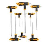 A.Capaldo 20061-9 llaves Allen Torx CR-V de cromo vanadio T10, T20, T25, T30, T40, T45, T50 con agujero