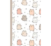 A cartoon-style cat silhouettes: Work Notebook, Funny Office Gift for Women, Coworker, Boss, Secret Santa Gag Gift (Blank Lined Journal)