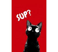 A cat black and white: Work Notebook, Funny Office Gift for Women, Coworker, Boss, Secret Santa Gag Gift (Blank Lined Journal)