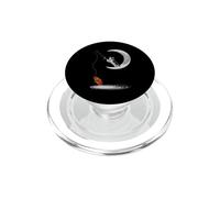 A Cat Fishing on The Crescent Moon Funny Cats Lovers Fisher PopSockets PopGrip para MagSafe