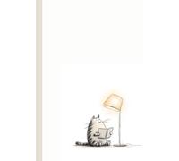 A cat reading a book: Work Notebook, Funny Office Gift for Women, Coworker, Boss, Secret Santa Gag Gift (Blank Lined Journal)