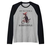 A causar un lío en Mercat, dichos Divertidos y extraños Camiseta Manga Raglan