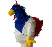 A chacun son Pays - Gorro con los Colores de Francia (Talla única para Adulto y Adolescente), diseño de Gallo