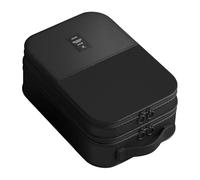 à Chaussures - Organizador de viaje impermeable, caja de zapatillas portátil, bolsa de almacenamiento de gran capacidad, soporte de cremallera duradero, bolsa de transporte ligera | Organisate, Negro