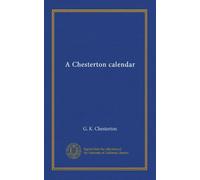 A Chesterton calendar