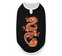 A Chinese Dragon Funny Dog Vest Cute Sleeveless Pet Shirt Pullover Cats T-Shirts Tank Tops 2XL