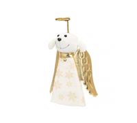 A Christmas Miracle Golden Angel Dog Artisan Tree Topper Xmas Tree Hanging Ornament for Home Living Room Decor