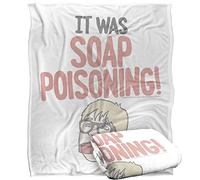 A CHRISTMAS STORY Blanket, 152 x 127 cm Ralphie 'It Was Soap Poisoning' Silky Touch Super Soft Throw Blanket