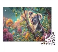 A_Close-up_Portrait_of_an_Adorable_Koala_Bear_Sitting_in_The__9a1fc075-f1c1-4d05-b0a6-dbcf69353e0b_4 Puzzle Rompecabezas 1000 Piezas - Adultos, Regalo, Juego Familiar, Decoración del Hogar 52x38cm/10