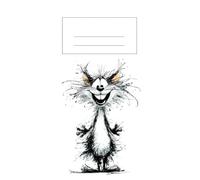 A clumsy kind cute cartoon cat: Work Notebook, Funny Office Gift for Women, Coworker, Boss, Secret Santa Gag Gift (Blank Lined Journal)