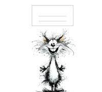 A clumsy kind cute cartoon cat: Work Notebook, Funny Office Gift for Women, Coworker, Boss, Secret Santa Gag Gift (Blank Lined Journal)