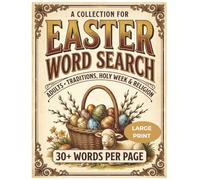 A COLLECTION FOR EASTER WORD SEARCH.: Easter Basket Stuffer: Word Search Large Print - 80 Puzzles for Adults and Seniors, Activity Book with Solutions.