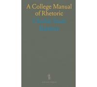 A College Manual of Rhetoric