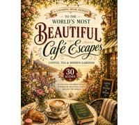 A Coloring Book Journey to the World's Most Beautiful Café Escapes: Coffee, Tea, and Hidden Gardens
