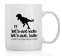 A Comer, Niños. La Puntuación Salva Vidas Tazas Cerámica Tazas Té Durable Tazas De Café Regalos Divertidos Para Trabajo Navidad Oficina 330Ml
