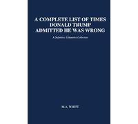A Complete List of Times Trump Admitted He Was Wrong: A Definitive, Exhaustive Collection