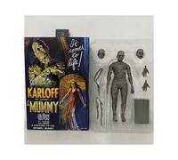 (A con caja) Universal Monsters The mmy Casket Coffin Pyramid Figura de acción Monstruos Modelo Navidad Halloween