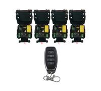 (A) Control remoto inalámbrico universal AC220V 1CH receptor y transmisor de relé RF control remoto garaje/puerta/motor/luz/casa