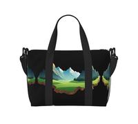 A corner of the mountain - Bolsa de gimnasio estampada para fin de semana, ideal para viajes de negocios