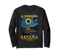 A Coruña, España Eclipse Solar Total 2026 Manga Larga