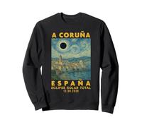 A Coruña, España Eclipse Solar Total 2026 Sudadera