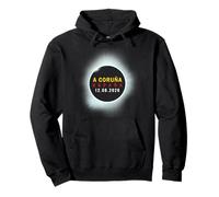 A Coruña, España Eclipse Solar Total 2026 Sudadera con Capucha