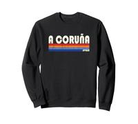 A Coruña Spain Retro 70s 80s Style Sudadera