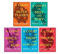 A Court of Thorns and Roses Series 5 Books Collection Set By Sarah J. Maas (A Court of Thorns and Roses, A Court of Mist and Fury, A Court of Wings and Ruin, A Court of Frost and Starlight & MORE!)