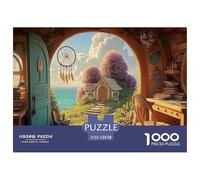 A Cozy Bedroom 1000 Piece Corte Preciso Rompecabezas Oceanfront Fairy House Familia Jigsaw Educativo Adultos 52x38cm/1000pcs