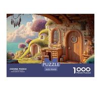 A Cozy Bedroom 1000 Piece Papel Premium Rompecabezas Oceanfront Fairy House Meditativo Jigsaw Educativo Niños 70x50cm/1000pcs