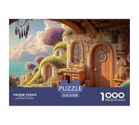 A Cozy Bedroom 1000 Piezas Corte Preciso Rompecabezas Oceanfront Fairy House Vibrante Jigsaw Decoración Niños 52x38cm/1000pcs