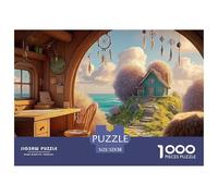 A Cozy Bedroom 1000 Pzas Corte Preciso Rompecabezas Oceanfront Fairy House Familia Jigsaw Educativo Adultos 52x38cm/1000pcs