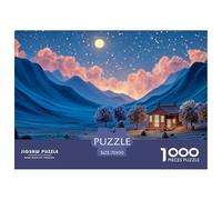 A Cozy Cabin in The Mountains 1000 Pcs Ökopapier Puzzle Cozy Cabin in The Mountains Stressabbau Kreatives Spiel Puzzles Als Wohnaccessoires 70x50cm/1000pcs