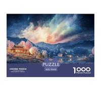 A Cozy Cabin in The Mountains 1000 Stück Ökopapier Puzzle Cozy Cabin in The Mountains Stressabbau Familienspiel Puzzles Als Geburtstagsgeschenke 70x50cm/1000pcs