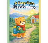 A Cozy Cat’s Big Adventure: A Relaxing Coloring Book for Kids, Teens, and Adults Featuring a Gentle Travel Story 40 pages