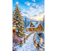 A Cozy Christmas Journal: A Festive Holiday Notebook Inspired by Snowy Cabins, Christmas Trees, and Winter Wonder