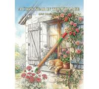 A Cozy Year in the Village: Adult Coloring Book