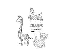 A Creative Wildlife Coloring Adventure Book: Relaxing animal illustrations for mindful coloring and creative coloring