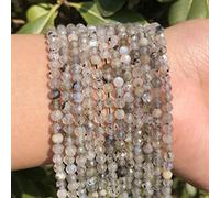 cuentas de piedra de rubíes naturales pequeñas cuentas sueltas redondas de cristal rojo para hacer joyas DIY suministros de cuentas para pulseras-labradorita, 2mm 170 Uds