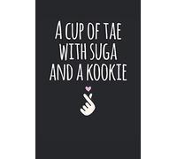 A Cup of Tae with Suga And A Kookie: Awesome Notebook Journal Gift to K-Pop Fan Korean Music Lover Kdrama Hangul Korean Culture South Korea Best Friend Christmas Gift Party