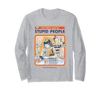 A Cure For Stupid Sarcastic Retro Vintage Funny Adult Humor Manga Larga